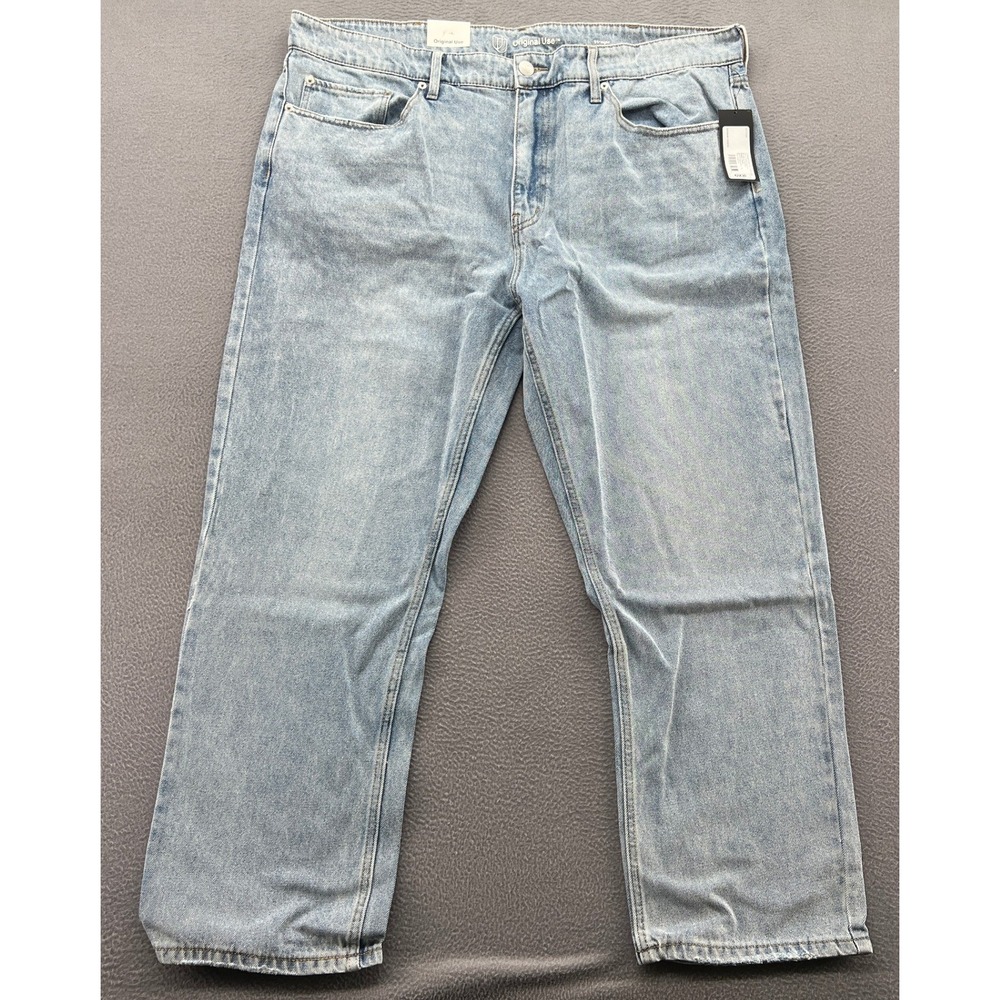 Original Use Jeans Mens Straight Leg Light Wash Denim Jeans 42x30